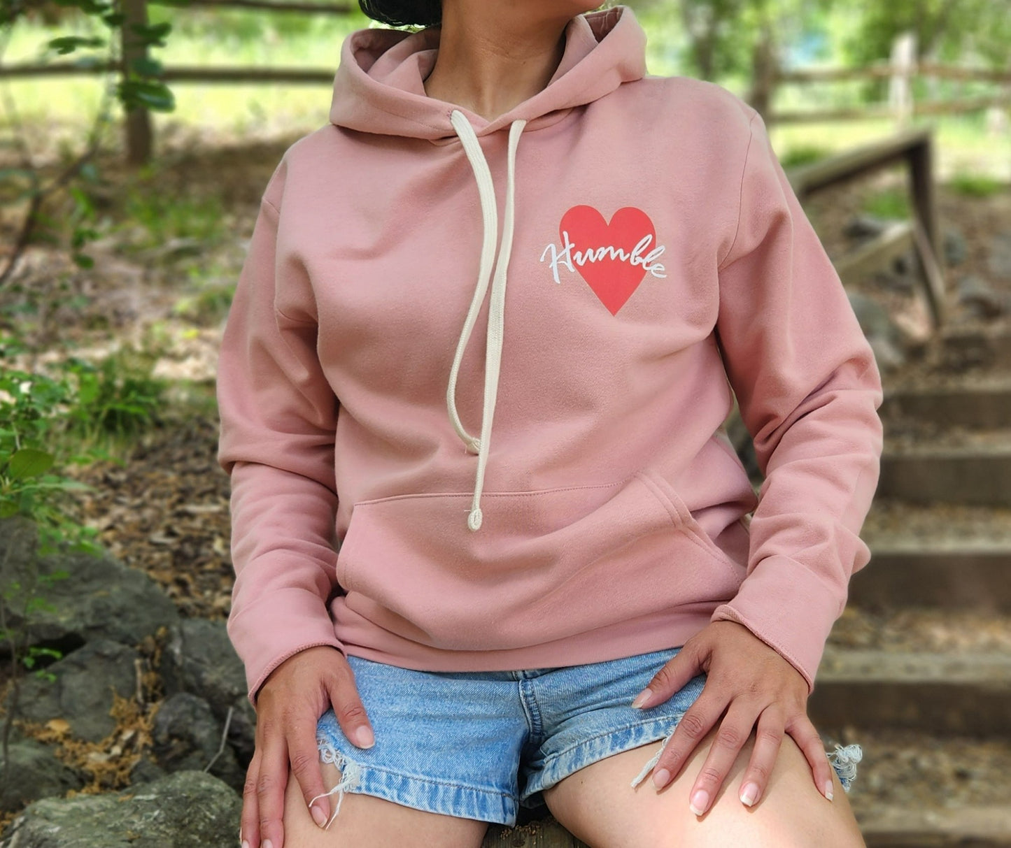 Humble Heart Pink Hoodie